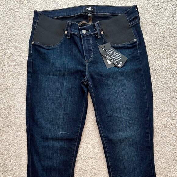 PAIGE High Rise Straight Maternity Jeans (Mona) - Size 30 - Picture 3 of 6